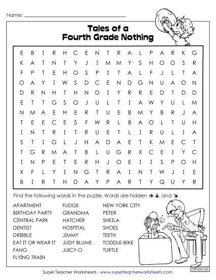 Whole Book - Word Search Puzzle: TOAFGN (Printable PDF Worksheet)