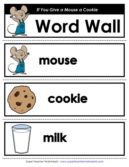 Word Wall Pocket Chart - Word Wall or Pocket Chart Words (Printable PDF Worksheet)