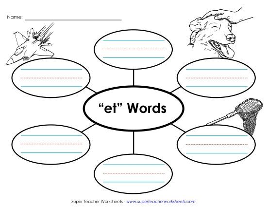 Worksheets - Word Web (-et) (Printable PDF Worksheet)