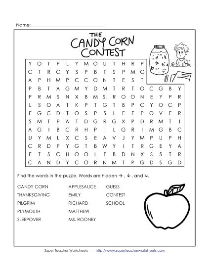 Whole Book - Wordsearch (Printable PDF Worksheet)