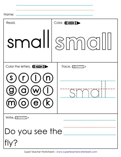 Worksheet 1: Small (Printable PDF Worksheet)