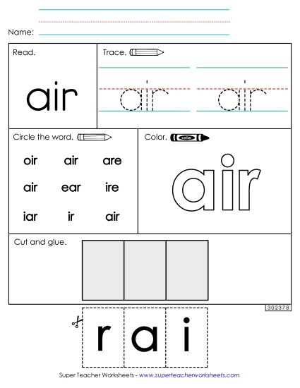 Worksheet 2: Air (Printable PDF Worksheet)