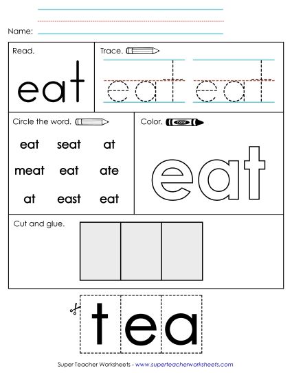 Worksheet 2: Eat (Printable PDF Worksheet)