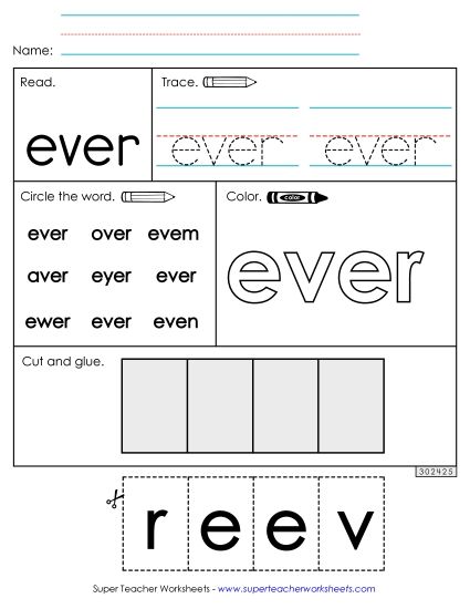 Worksheet 2: Ever (Printable PDF Worksheet)