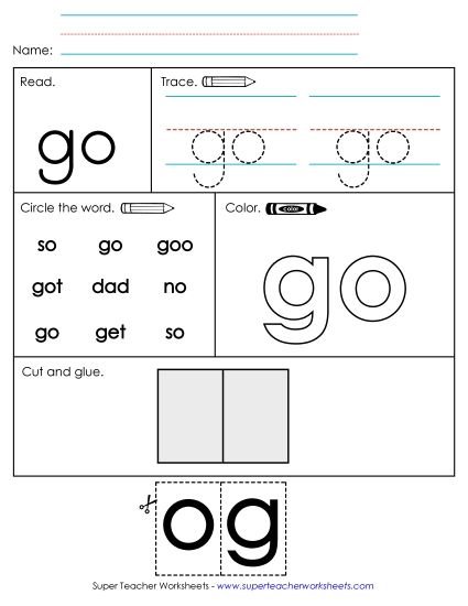 Worksheet 2: Go (Printable PDF Worksheet)
