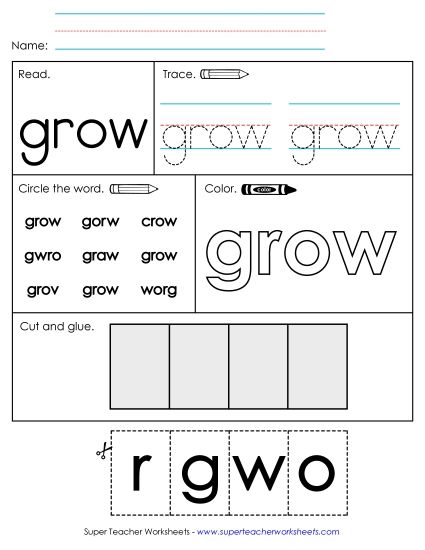 Worksheet 2: Grow (Printable PDF Worksheet)