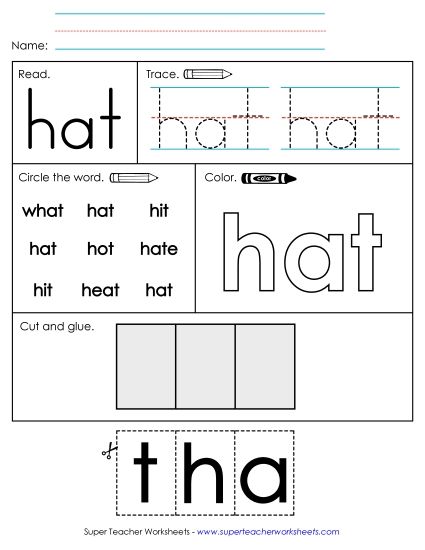 Worksheet 2: Hat (Printable PDF Worksheet)