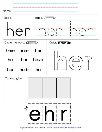 Worksheet 2: Her (Printable PDF Worksheet)