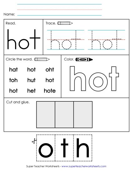 Worksheet 2: Hot (Printable PDF Worksheet)