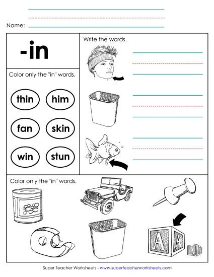 Worksheets - Worksheet 2 (-in Words) (Printable PDF Worksheet)