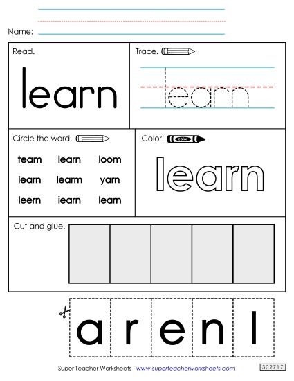 Worksheet 2: Learn (Printable PDF Worksheet)