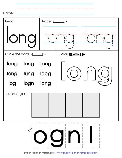 Worksheet 2: Long (Printable PDF Worksheet)