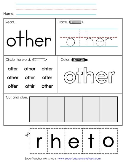 Worksheet 2: Other (Printable PDF Worksheet)