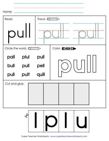 Worksheet 2: Pull (Printable PDF Worksheet)