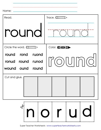 Worksheet 2: Round (Printable PDF Worksheet)