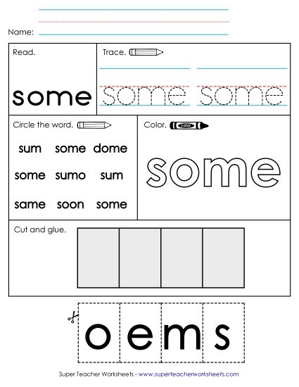Worksheet 2: Some (Printable PDF Worksheet)