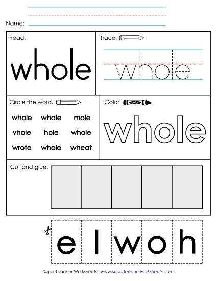 Worksheet 2: Whole (Printable PDF Worksheet)