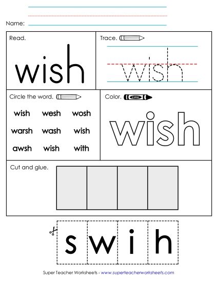 Worksheet 2: Wish (Printable PDF Worksheet)