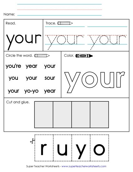 Worksheet 2: Your (Printable PDF Worksheet)