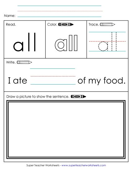 Worksheet 3: All (Printable PDF Worksheet)
