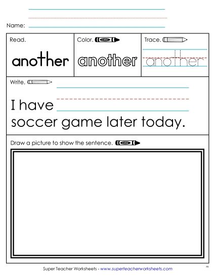 Worksheet 3: Another (Printable PDF Worksheet)