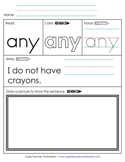 Worksheet 3: Any (Printable PDF Worksheet)