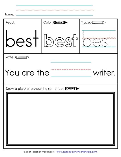 Worksheet 3: Best (Printable PDF Worksheet)