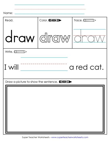 Worksheet 3: Draw (Printable PDF Worksheet)