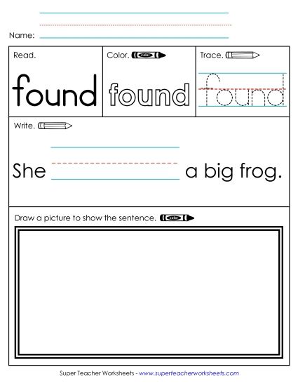 Worksheet 3: Found (Printable PDF Worksheet)