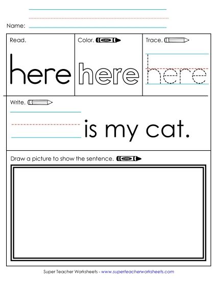 Worksheet 3: Here (Printable PDF Worksheet)