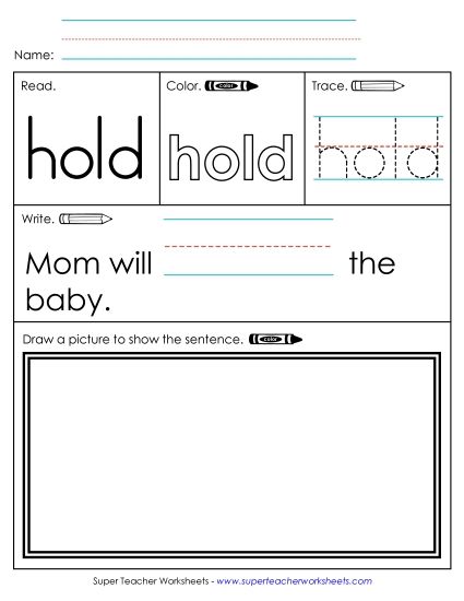 Worksheet 3: Hold (Printable PDF Worksheet)