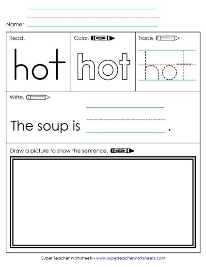 Worksheet 3: Hot (Printable PDF Worksheet)