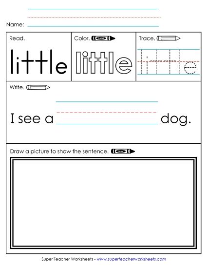 Worksheet 3: Little (Printable PDF Worksheet)