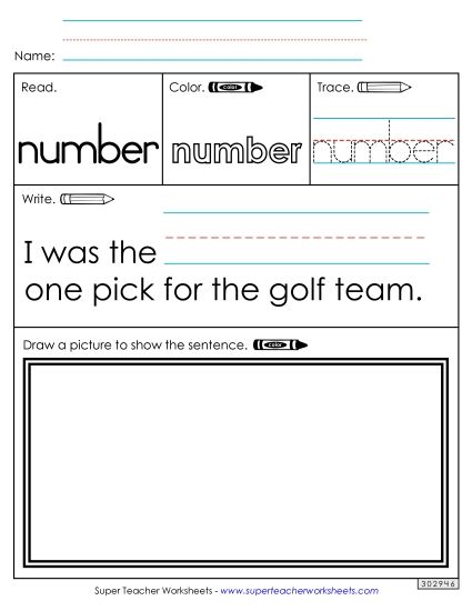Worksheet 3: Number (Printable PDF Worksheet)