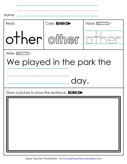 Worksheet 3: Other (Printable PDF Worksheet)