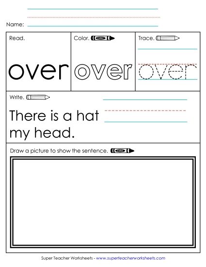 Worksheet 3: Over (Printable PDF Worksheet)