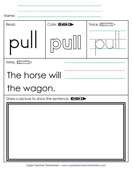 Worksheet 3: Pull (Printable PDF Worksheet)