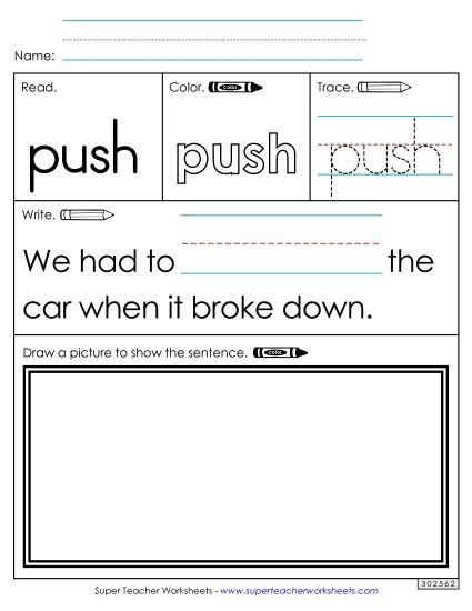 Worksheet 3: Push (Printable PDF Worksheet)