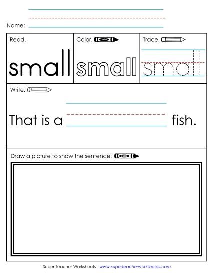 Worksheet 3: Small (Printable PDF Worksheet)