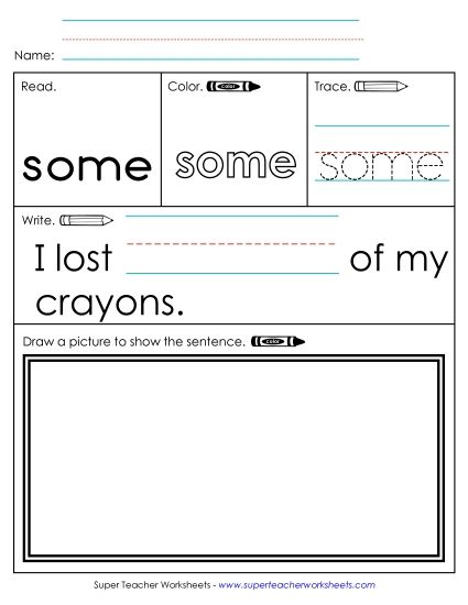 Worksheet 3: Some (Printable PDF Worksheet)