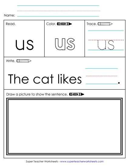 Worksheet 3: Us (Printable PDF Worksheet)