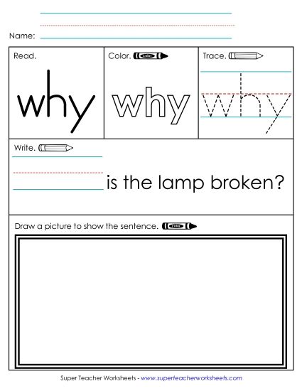 Worksheet 3: Why (Printable PDF Worksheet)