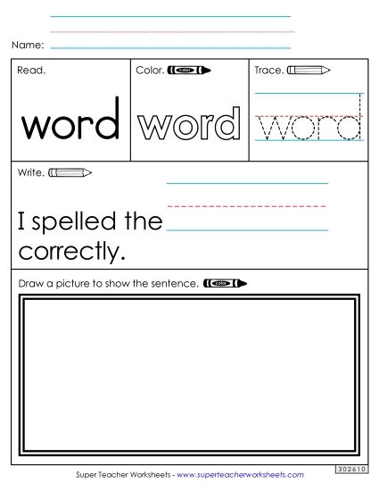 Worksheet 3: Word (Printable PDF Worksheet)