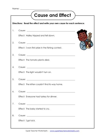 Write the Effect (Printable PDF Worksheet)