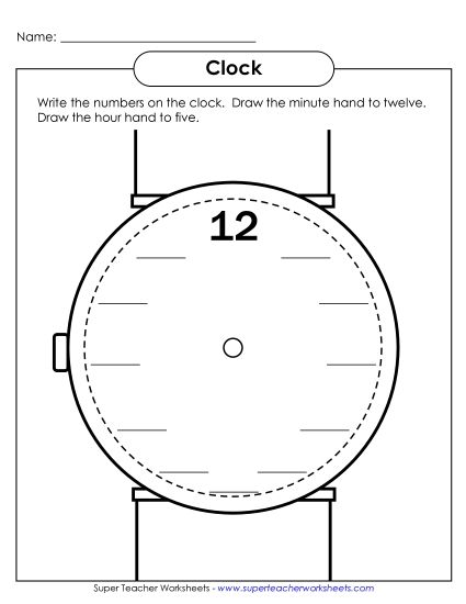 Worksheets - Write the Numbers (Printable PDF Worksheet)