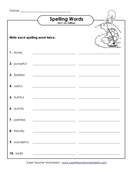 Worksheets - Write Twice (C-23) (Printable PDF Worksheet)