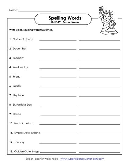 Printable Worksheets - Write Twice (E-27) (Printable PDF Worksheet)