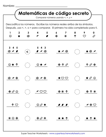 MCS: Comparando números de 3 dígitos Gratis Comparacion De Numeros Worksheet