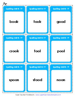 Flashcards (B-19) Spelling B Worksheet