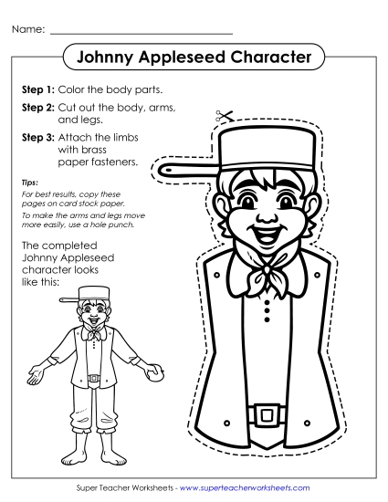aJohnny Appleseed Character